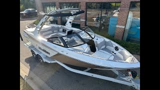 2020 Malibu Boats 23 LSV walk through  Tuscan Gold Metallic amp White [upl. by Waki]