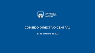 Consejo Directivo Central  291024 [upl. by Ynohtnad511]