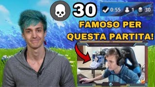 LA PARTITA CHE RESE NINJA FAMOSO A LIVELLO INTERNAZIONALE 30 BOMBE IN SOLO VS SQUAD Season 2 [upl. by Llenod]