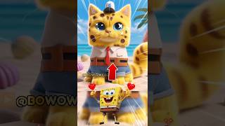 tim Spongebob menjadi kucing spongebob cat kitten short [upl. by Anev]