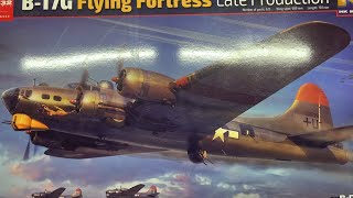 HK Models B17G Flying Fortress Late Production 132 Scale Model Aircraft [upl. by Cima]