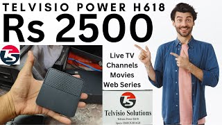 Telvisio Power H618 2GB 16GB Google Voice Bluetooth Android Smart TV Converter Box to Make TV Smart [upl. by Nagn]