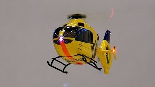 Scale 118 RC EC135 Eurocopter Notarzt ADAC 450 Size Indoor Flight Hallenflug 50fpsHD [upl. by Adnauq]