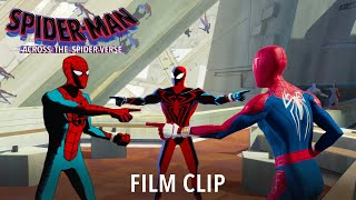 SPIDERMAN ACROSS THE SPIDERVERSE Clip  Stop SpiderMan [upl. by Samford]