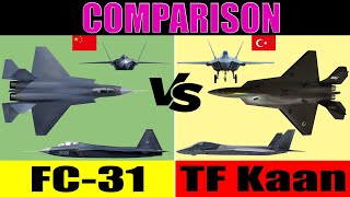 Kaan vs FC31 comparison  FC31 vs TAI TFX Kaan Which Would Win [upl. by Col]