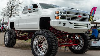 Lone Star ThrowDown 2023 The BIGGEST Truck Show in Texas PT6 Lifted Lowered Custom Trucks [upl. by Intyrb]