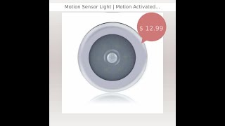 Motion Sensor Light  Motion Activated LED Light [upl. by Eiro]