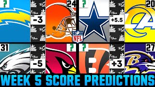 NFL Week 5 Score Predictions 2022 NFL WEEK 5 PICKS AGAINST THE SPREAD 2022 [upl. by Chiquita]