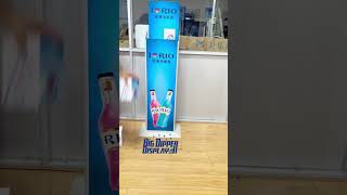 Cold drinks group pack automatic up and down promotion display table counter [upl. by Randell772]