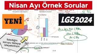 2024 LGS Örnek Sorular ve Çözümleri  Nisan Ayı Örnek Sorular Matematik 2024 [upl. by Dlopoel224]