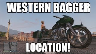 GTA V Online  Western Bagger Location Franklins Motorcycle GTA 5 Patch 113 Rare Vehicle [upl. by Fleur249]