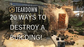 20 Ways to destroy a building in Teardown [upl. by Desi]