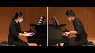 Gershwins An American in Paris  A New TwoPiano Arrangement  Performed Live in Concert [upl. by Hairim]