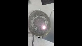 30W fiber laser marking machine for stone engraving [upl. by Lyreb]