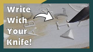 CARVERS TIP How to Improve Carving Text [upl. by Nevil930]