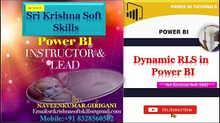 Dynamic Row Level Security  Power BI TutorialSS Skills Part14 powerbi dax [upl. by Htezil]