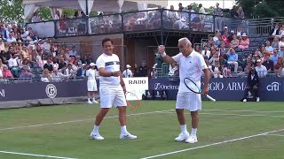 Funniest Tennis Match of the Year 🤣Featuring Mansour Bahrami Almagro Baghdatis amp Malisse [upl. by Aixela]