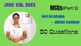 JSSC CGL ENGLISH PAPER 2 MCQs  Hayavadana by Girish Karnad MCQs Part 1  50 questions with answers [upl. by Lord680]