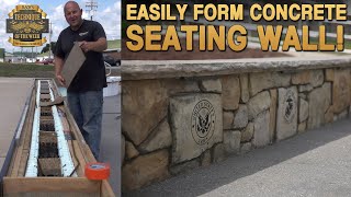 Easily Form A Decorative Seating Wall [upl. by Nivets]