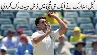 Mitchell Starc makes history by taking TWO hattricks in one match [upl. by Tyson]