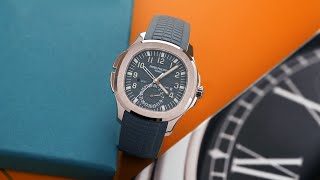 Patek Philippe 5164G001 Blue Aquanaut Travel Time Novelty 2024 patekphilippe watch [upl. by Ihtac596]