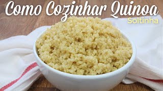 COMO COZINHAR QUINOA CORRETAMENTE Soltinha  Menu de Nutri [upl. by Nylarej275]