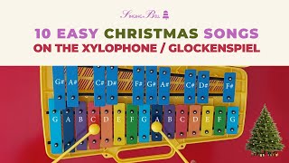 How to Play 10 Easy Christmas Songs on the Xylophone  Glockenspiel [upl. by Leonore]