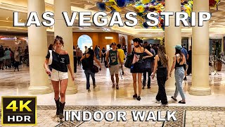 4K HDR Las Vegas Strip Indoor Walking Tour  Mandalay Bay to Mirage  June 2024 [upl. by Waxman]