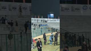 Former England star bowler Monty Panesar dances for the crowd at Bakshi Stadium Srinagar [upl. by Spaulding]