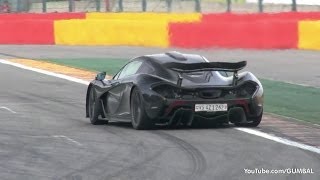 McLaren P1  FLATOUT on the Track [upl. by Eanej]