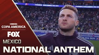 Santiago Giménez sings Mexicos National Anthem ahead of matchup vs Jamaica  2024 Copa América [upl. by Nnarual]