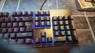 SupermanZ Reviewing the silvercrest RGB Gaming Keyboard £29 [upl. by Sophronia]