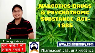 Narcotics drugs and Psychotropic substance act 1985  NDPS Act  jurisprudence  CHAPTER5 [upl. by Gram]