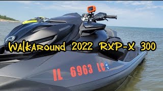 2022 SeaDoo RXPX 300 Walkaround seadoolife [upl. by Bihas]