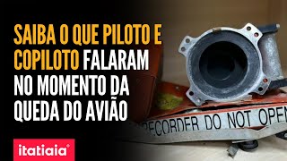 TRANSCRIÇÃO DO ÁUDIO DA CABINE DO PILOTO REGISTROU GRITOS E TENSÃO DENTRO DO AVIÃO DA VOEPASS [upl. by Mcdade]