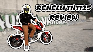 BENELLI TNT 125 REVIEW ENG SUBS [upl. by Drawe895]