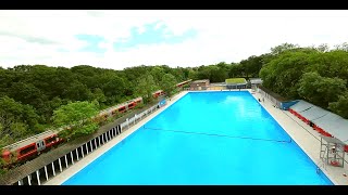 The Big Splash at Tooting Bec Lido  Wandsworth [upl. by Kalbli555]