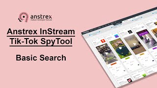 Anstrex Instream TikTok Spy Tool Tutorial Basic Search [upl. by Aihsekel]