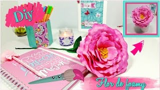 TUTORIAL FLOR PEONIA DE FOAMI DIY PARA EL DÍA DE LAS MADRES [upl. by Neemsay228]