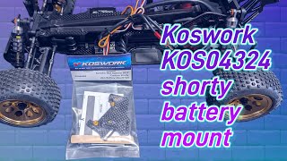 KOS04323 Koswork Shorty Battery Mount Set for Optima Mid [upl. by Notgnilliw897]