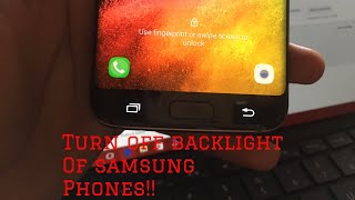 Turn of the backlight button of Any Samsung devicesNo root [upl. by Meridel]