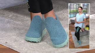 Asportuguesas by Fly London Boiled Wool Slipon Shoes on QVC [upl. by Ostraw147]