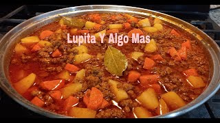 CARNE MOLIDA CON PAPAS Y ZANAHORIAS LES PRESENTO A Maggie [upl. by Eelram]