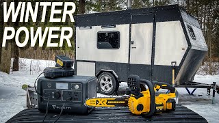 WINTER CAMPING ESSENTIALS  Bluetti EB70 800 Watt Power Station Review [upl. by Nnylrahc]