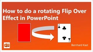 How to do a rotating Flip Over Effect in PowerPoint [upl. by Maressa]