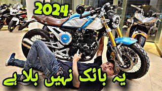 NEW ENTRY IN PAKISTAN 2024 JIALING JH 250 CAFE RACER EFI BALANCER SHAFT DETAILED REVIEW ON PK BIKES [upl. by Klapp946]