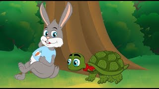 le Lièvre et la Tortue  Fable de La Fontaine  dessin animé en français avec les Ptits zAmis [upl. by Aihtnys697]