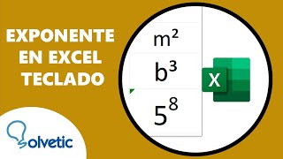 EXPONENTE en EXCEL TECLADO ✅⌨️ [upl. by Iruy]