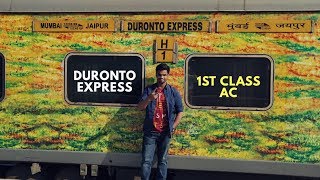 DURONTO EXPRESS FIRST CLASS JOURNEY  Mumbai to Jaipur [upl. by Kung292]