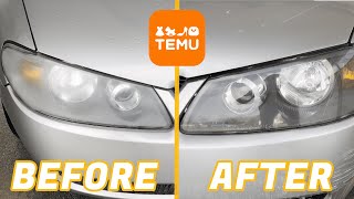 How Good is a 1 Headlight Restoration Kit From TEMU [upl. by Ynohtn]